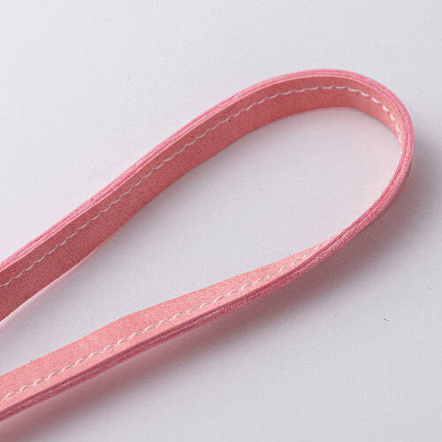 Etichetta in pelle con tracolla / custodia AirTag per sublimazione - rosa