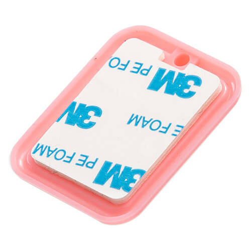 Un piccolo gancio di plastica per la sublimazione: un rettangolo rosa