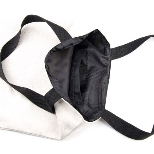 Borsa con manici neri 34 x 38 cm per la sublimazione