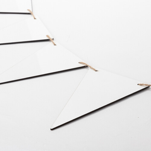 Decorazione murale in MDF per sublimazione - 8 triangoli