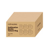 Set di 6 tazze da 450 ml per sublimazione - marmo Grigio