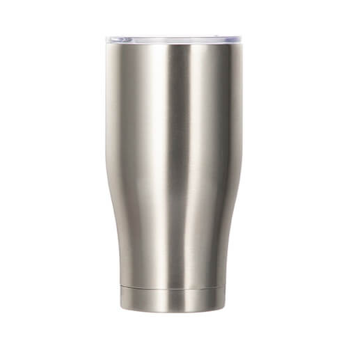 Tazza in acciaio inox da 850 ml per sublimazione - argento