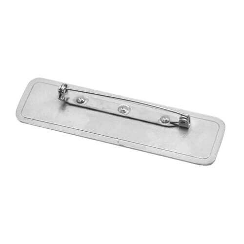 Identificatore rettangolare in metallo con angoli dritti 7,1 x 2,1 cm Trasferimento termico a sublimazione