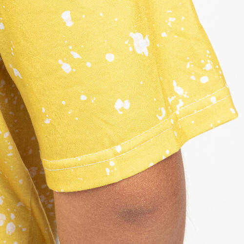 T-shirt Cotton-Like Bleached Starry Yellow per sublimazione