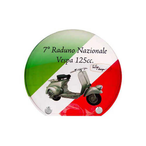 Statuetta in acrilico CERCHIO 16 x 15 cm per sublimazione