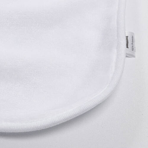 Coperta Minky con cappuccio 150 x 130 cm per sublimazione - bianca