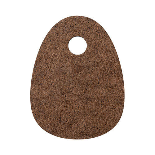 Targhetta portanome in fibra di legno per tazza 780 / 900 / 1050 / 1260 ml per sublimazione - uovo