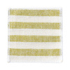 Sottobicchiere in tela 10 x 10 cm crema con strisce verde chiaro per sublimazione