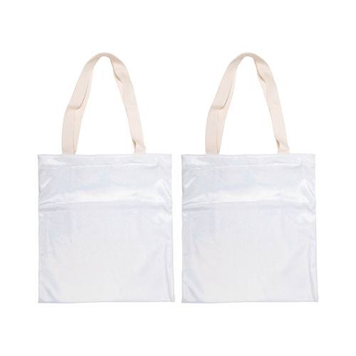 Set di 2 borse per la spesa con stampa glitter