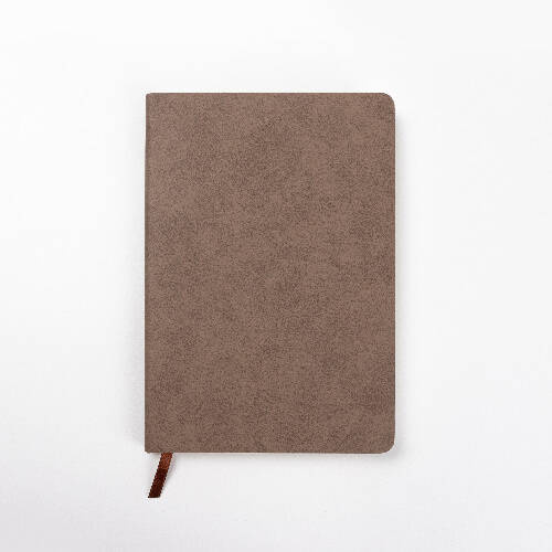 Quaderno A5 con copertina in pelle per sublimazione - grigio