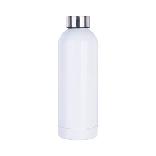 Borraccia sportiva in acciaio inossidabile da 750 ml per sublimazione - bianca