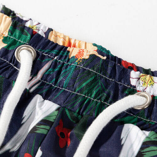 Pantaloncini da spiaggia sublimati da uomo - pappagalli