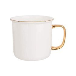 Tazza 280 ml con bordo e manico dorato Sublimazione Termostampa