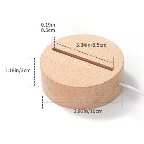 Base per lampada a LED - rotonda Ø 10 cm - luce calda