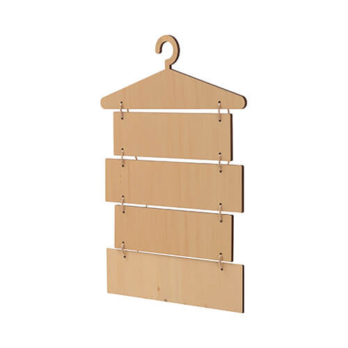 Cinque cornici sospese in compensato per sublimazione - appendino