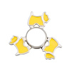 Spinner in metallo per sublimazione - Cane - giallo