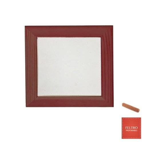 Cornice in legno scuro 15 x 15 cm con feltro per la stampa Trasferimento termico a sublimazione
