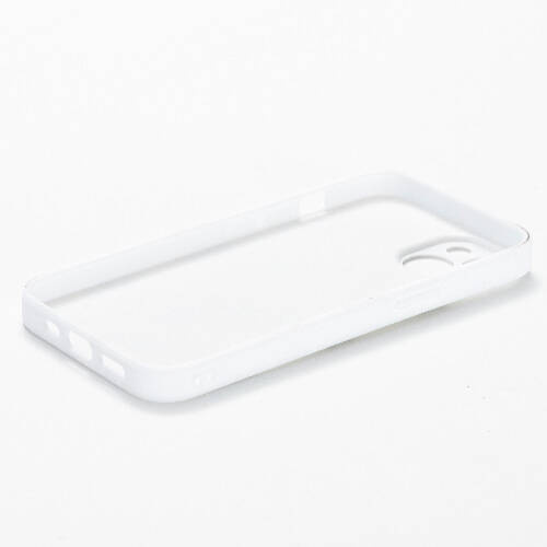 Custodia in gomma a sublimazione bianca per iPhone 14