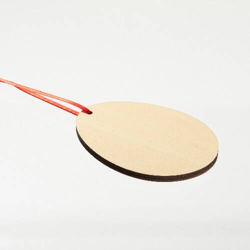 Ciondolo albero di Natale in legno per sublimazione - uovo