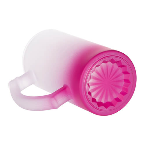 Tazza da 470 ml in vetro smerigliato per sublimazione - sfumatura viola