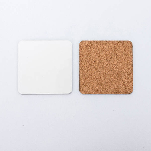 Sottobicchiere quadrato in MDF da 9 x 9 cm per sublimazione