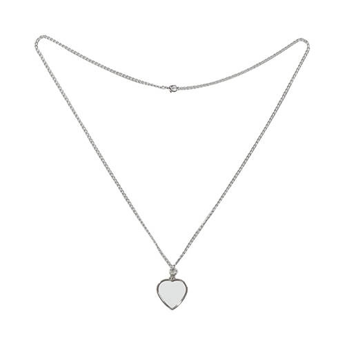 Collana a forma di cuore per sublimazione