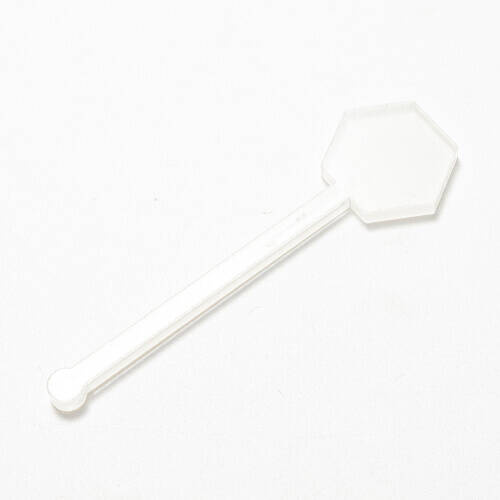 Agitatore per bevande in acrilico 10 cm per sublimazione - esagono