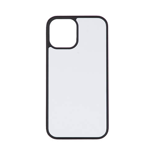 Custodia a sublimazione in gomma nero per iPhone 12 Pro