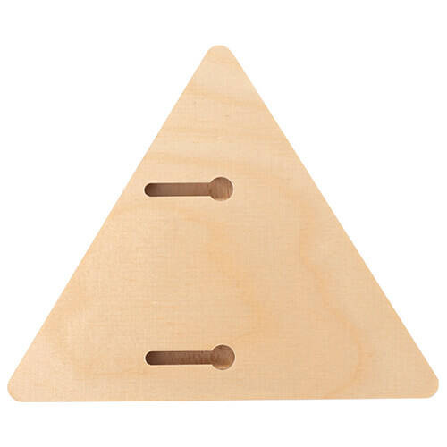 Portafoto triangolare in compensato per sublimazione - 12,7 x 15,2 cm