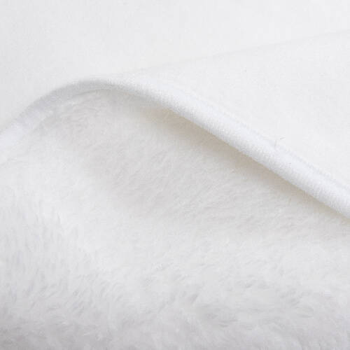 Coperta in microfibra e pile artico con cappuccio 150 x 130 cm per sublimazione - bianca