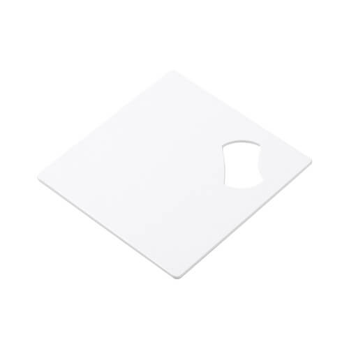 Apribottiglie 9 x 9 cm per sublimazione - bianco