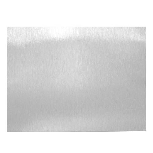 Lamiera in alluminio satinato argento spazzolato 40 x 60 cm per sublimazione