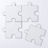 Sottobicchiere in pelle a forma di puzzle per sublimazione - bianco