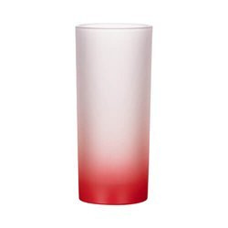 Vetro smerigliato da 200 ml con manico rosso per sublimazione