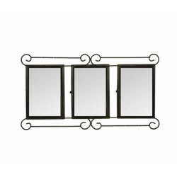 Cornice in metallo di colore ottone tripla 34 x 21 cm Sublimazione Trasferimento termico