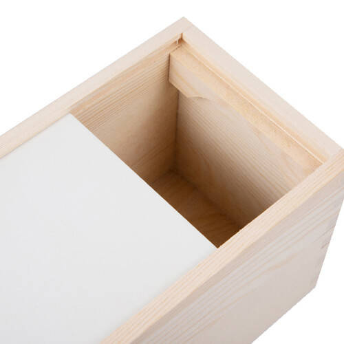 Cassetta del vino in legno non verniciato per sublimazione