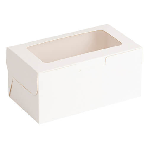 Confezione decorativa con finestra per 2 palline per sublimazione - 9 x 16 x 7,5 cm