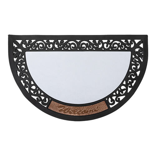 Zerbino semicircolare in PVC e feltro per sublimazione