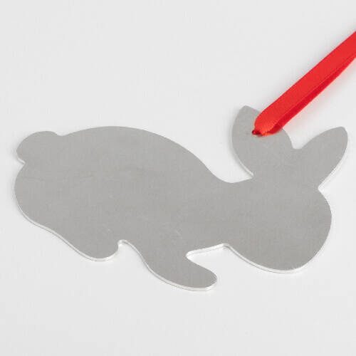 Ciondolo in alluminio per sublimazione - Coniglietto