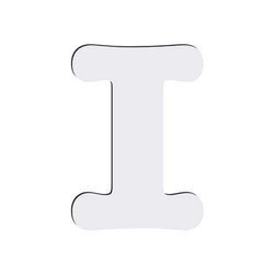Lettera decorativa da MDF per sublimazione 18 cm I