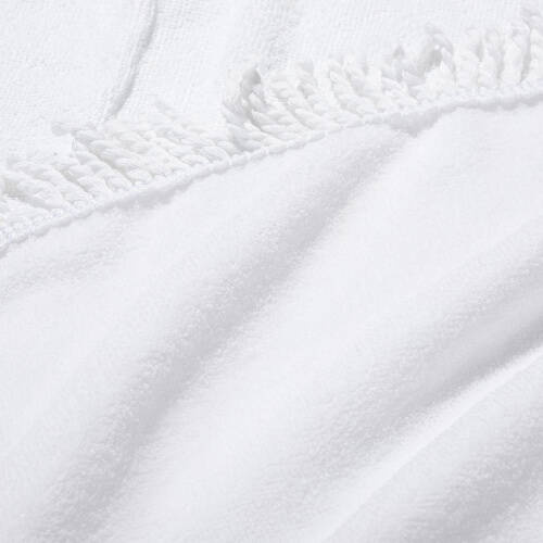 Asciugamano 152 x 76 cm con frange per sublimazione - bianco