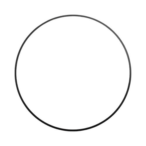 Cornice in MDF con bordo nero per sublimazione - ∅ 25,4 cm