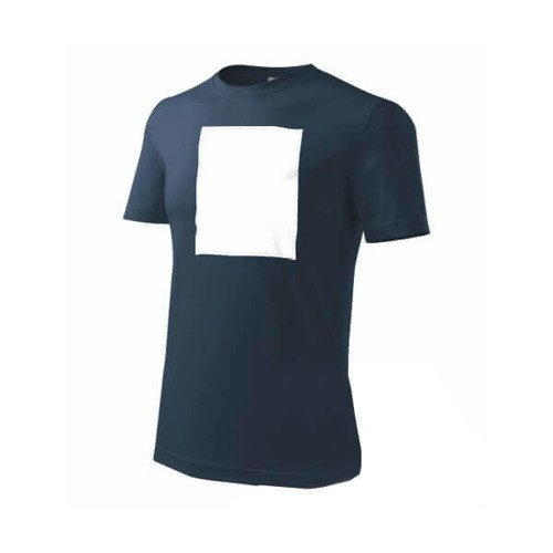 PATCHIRI - Maglietta in cotone per Sublimazione – area di stampa verticale – blu scuro