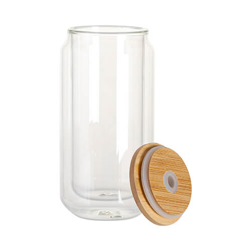 Tazza in vetro da 300 ml a doppia parete per sublimazione