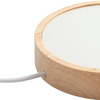 Base rotonda in legno per lampada a LED