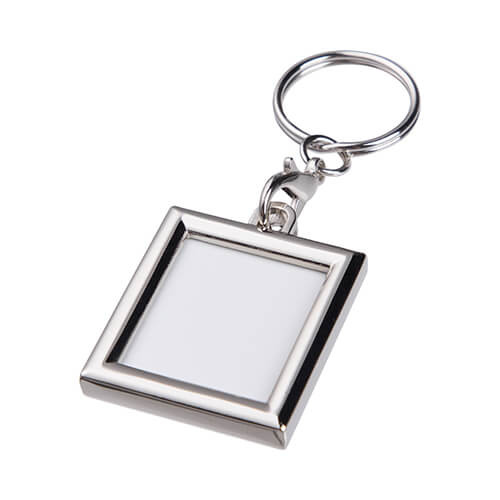 Portachiavi - cornice bifacciale - rettangolo per sublimazione