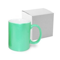 Tazza ALU, verde chiaro con la scatola Sublimazione Termostampa