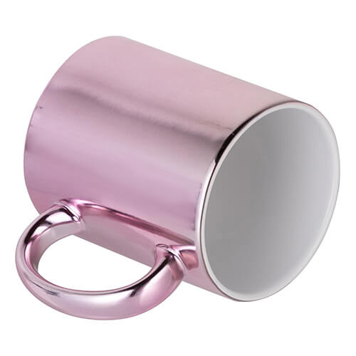 Tazza 330 ml per sublimazione - rosa con una scatola di cartone