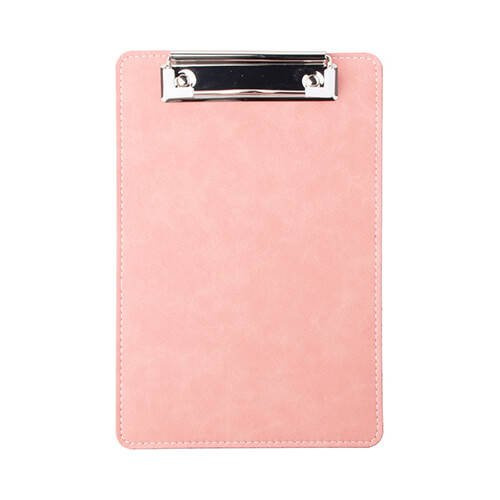 Portablocco in pelle A5 per sublimazione - rosa