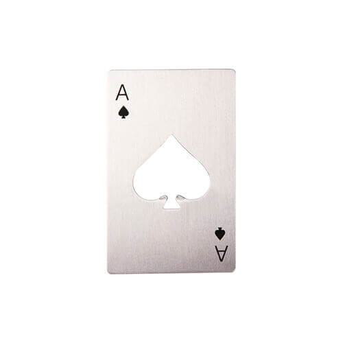 Apribottiglie 5,5 x 8,5 cm Trasferimento termico a sublimazione - poker
